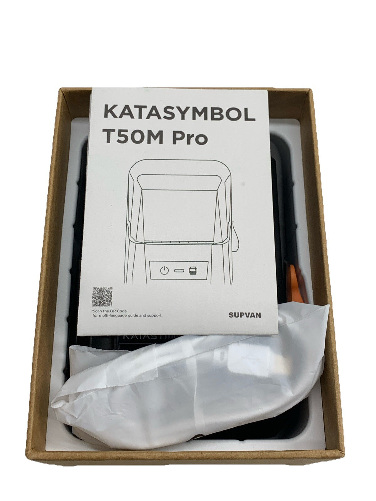 KataSymbol T50M PRO Label Maker Printer Black Includes Label Roll & Power Cable