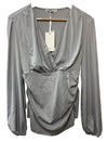 GRACE KARIN 2024 Women's Tops Elegant Wrap Blouse V Neck Work Shirts Size M