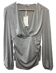GRACE KARIN 2024 Women's Tops Elegant Wrap Blouse V Neck Work Shirts Size M