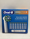 Oral-B Electric Toothbrush Replacement Brush Heads Crossaction X White - 9 Pack