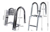 316 Stainless Steel 4 Step Marine Boat Folding Telescoping Ladder Yacht Ladder
