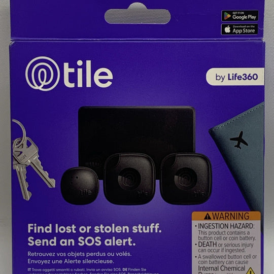 Life360 Tile Essentials - Bluetooth Trackers & Item Locators for Keys, Wallets