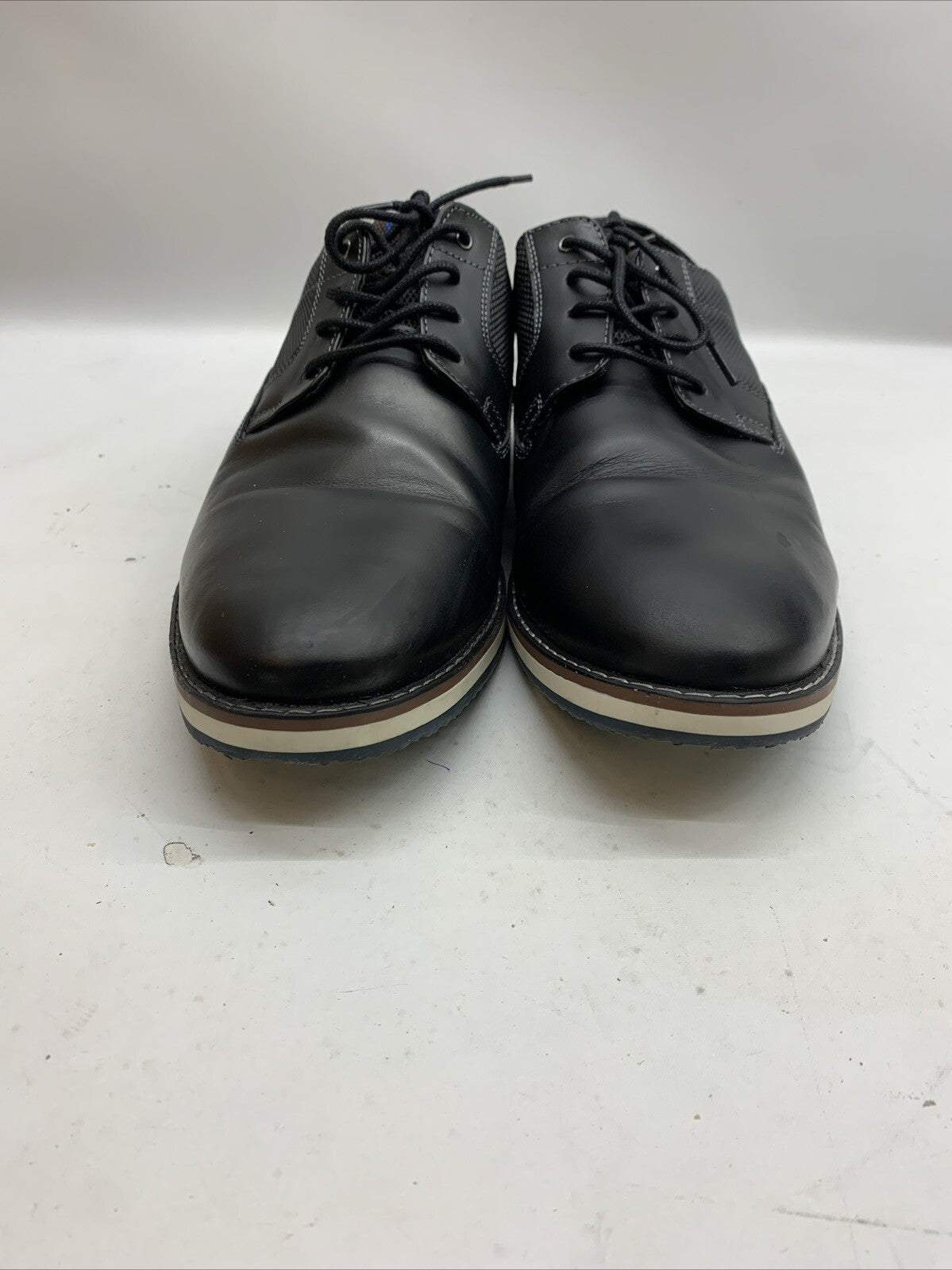 Nunn Bush Oxford Leather Dress Shoes, Men's Size 8D Black Lace-up Formal Attire
