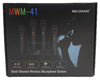 Melonare MWM-41 Wireless Microphone System, UHF Compact Cordless Mic Set w/4x10