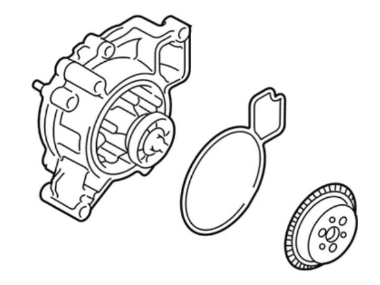 2009-2021 Chevy Traverse Water Pump + gasket New Genuine Oem Part 12709178