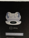 Open Ear Clip On Headphones Bluetooth 5.3 Wireless Earbuds YYK-S19 4HD Mic White