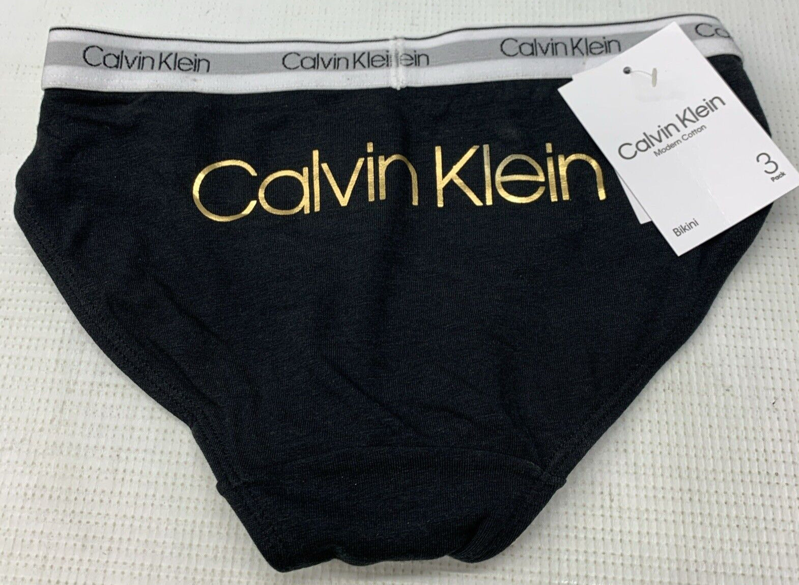 Calvin Klein Girls' Modern Cotton Bikini Panty Underwear Size S(6-6x)- 3 Pack