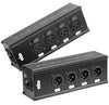4CH Audio/DMX Over Network Cable Extender KXNE8F-4F RJ45 to XLR Female 2 Pack
