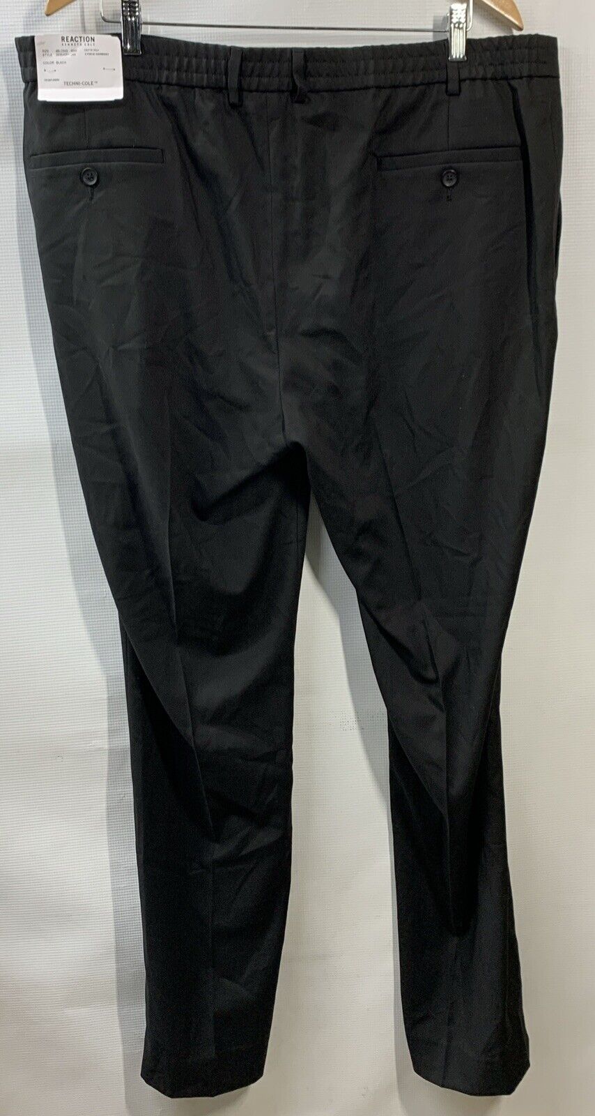 Kenneth Cole Reaction Techni-Cole Modern Flex Suit Long Pants Size 40x46 Black