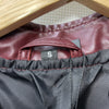 Decrum Womens Maroon Leather Jacket Real Lambskin Stylish Jacket Long Sleeve S