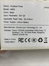Portable Printer M833 Black for Travel Bluetooth Thermal Supports 8.5 x 11 Inch