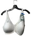 White Bali DF7594 Breathe Modal T-Shirt Bra by The Family Flips, wireless, breathable, convertible women’s bra in size XL.