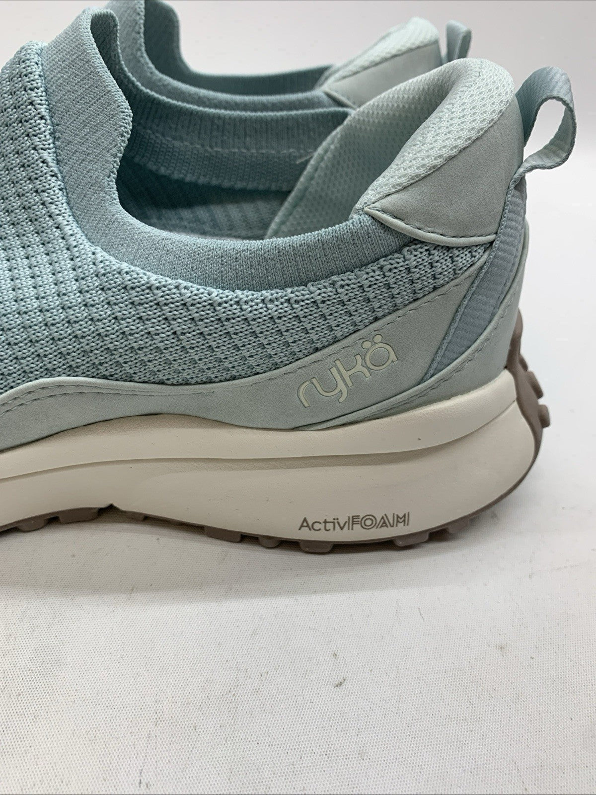 Ryka Washable Stretch Knit Slip-Ons Jumpstart Terra Shoes Ether Blue 10W Sneaker