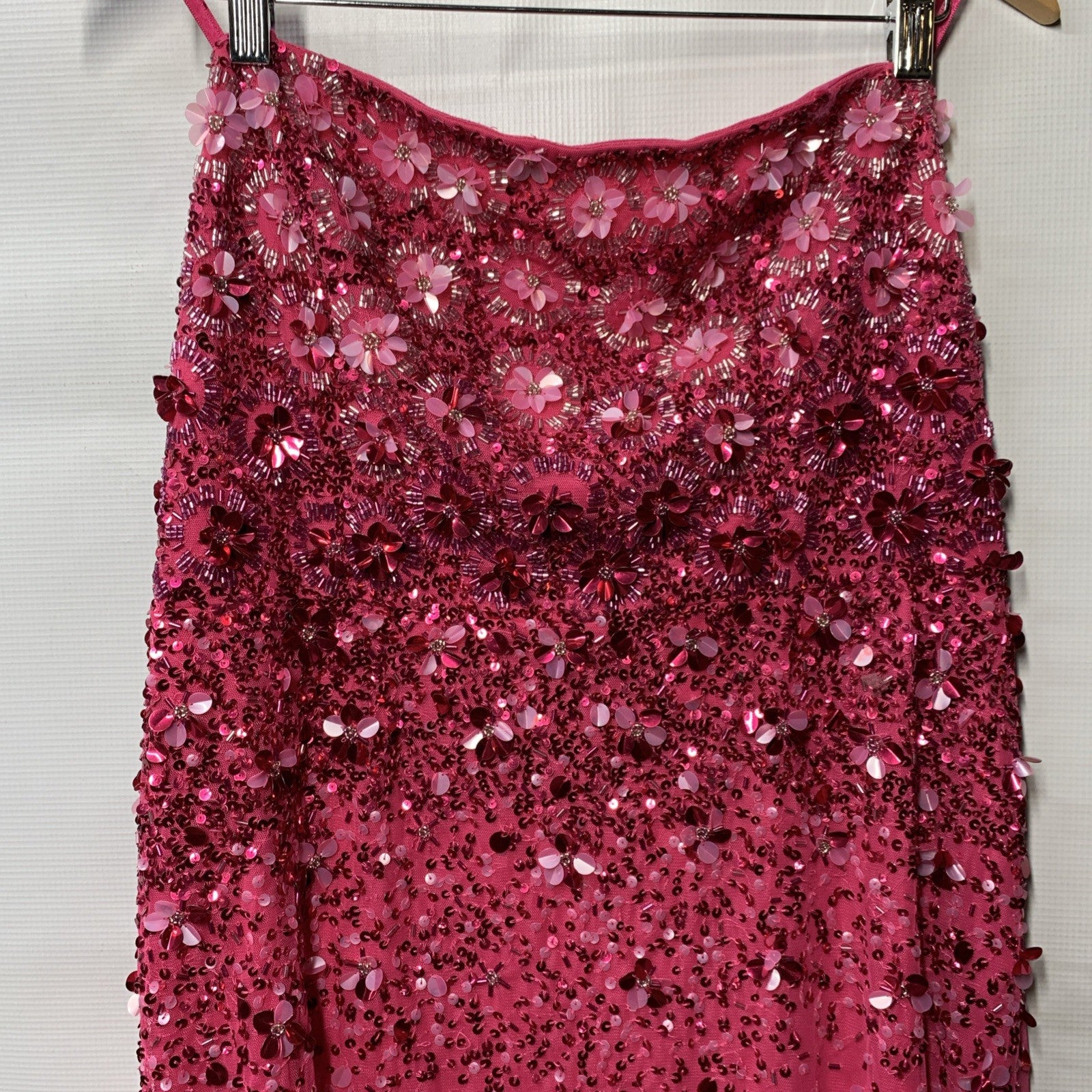 Adrianna Papell Women's Beaded Gown Cocktail Party Dress Sleeveless Size 14