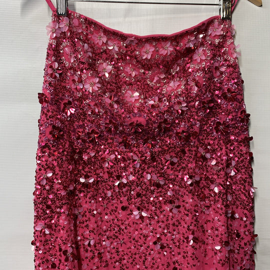 Adrianna Papell Women's Beaded Gown Cocktail Party Dress Sleeveless Size 14