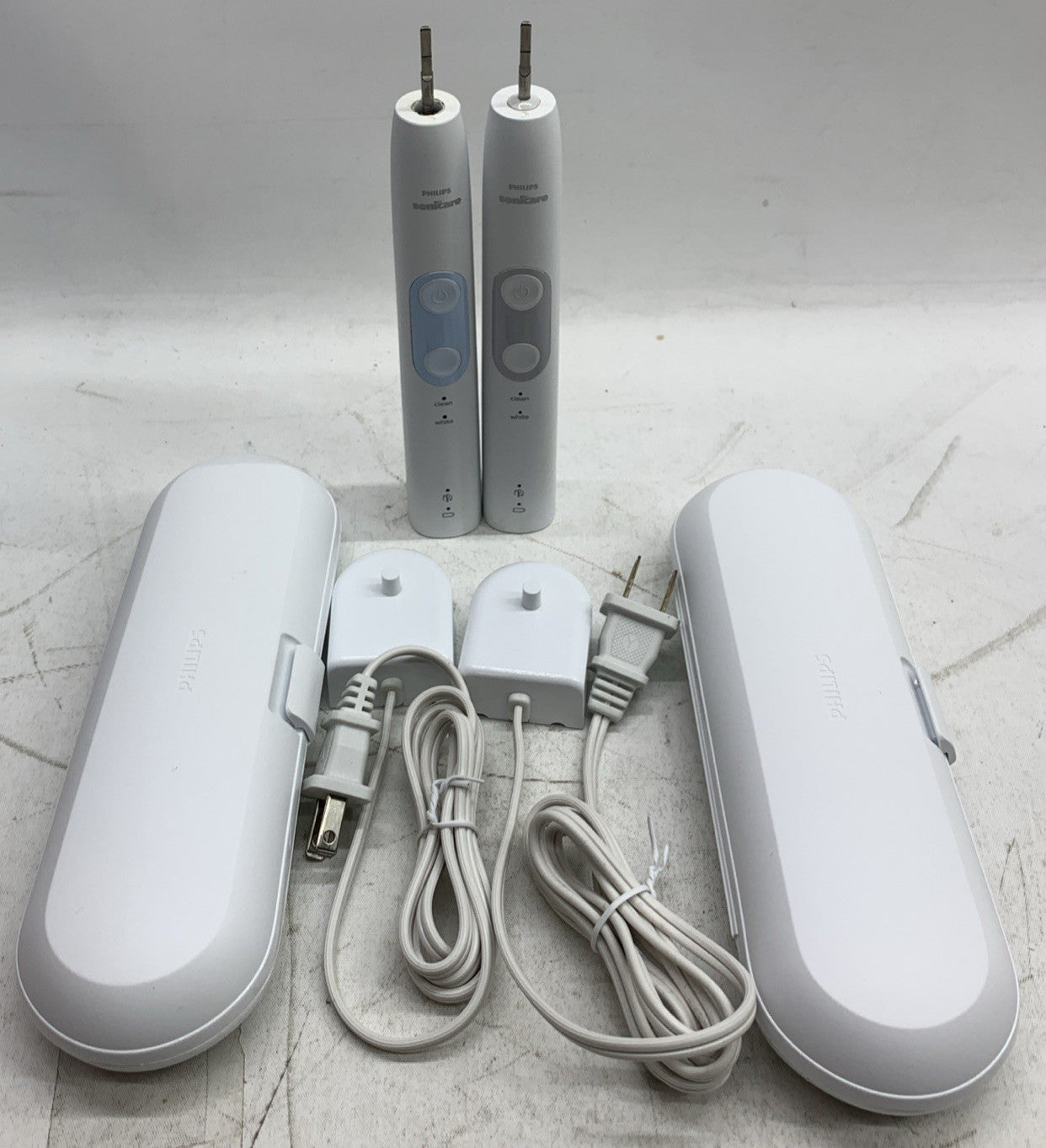 Philips Sonicare OptimalClean Rechargeable Electric Toothbrush FOR PART LOT OF 2