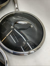 HexClad Hybrid Nonstick Cookware 7-Piece Pan Set with Cover Lid and Wok - USED