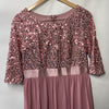 Ever Pretty Women's Sequin Chiffon Formal Evening Dresses 3/4 Sleeve Size 10