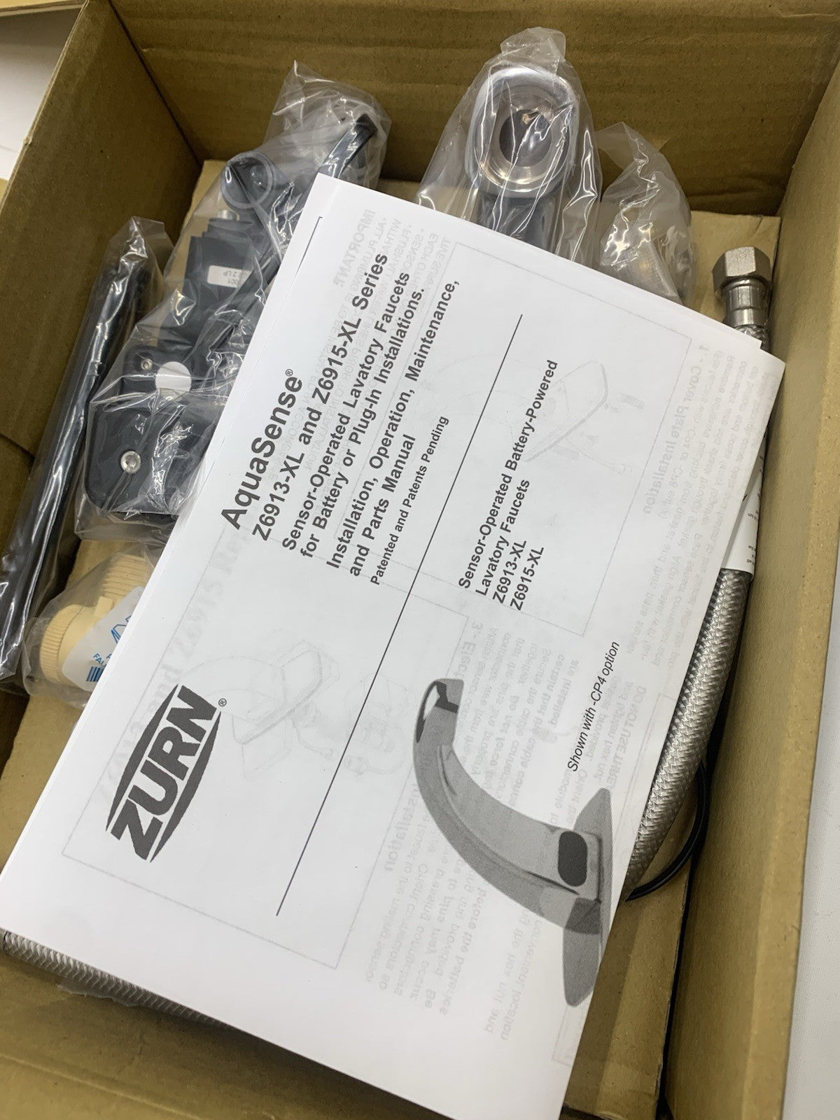 Zurn Z6915-XL  AquaSense Battery Powered Sensor Faucet Center Set Deck-Mount