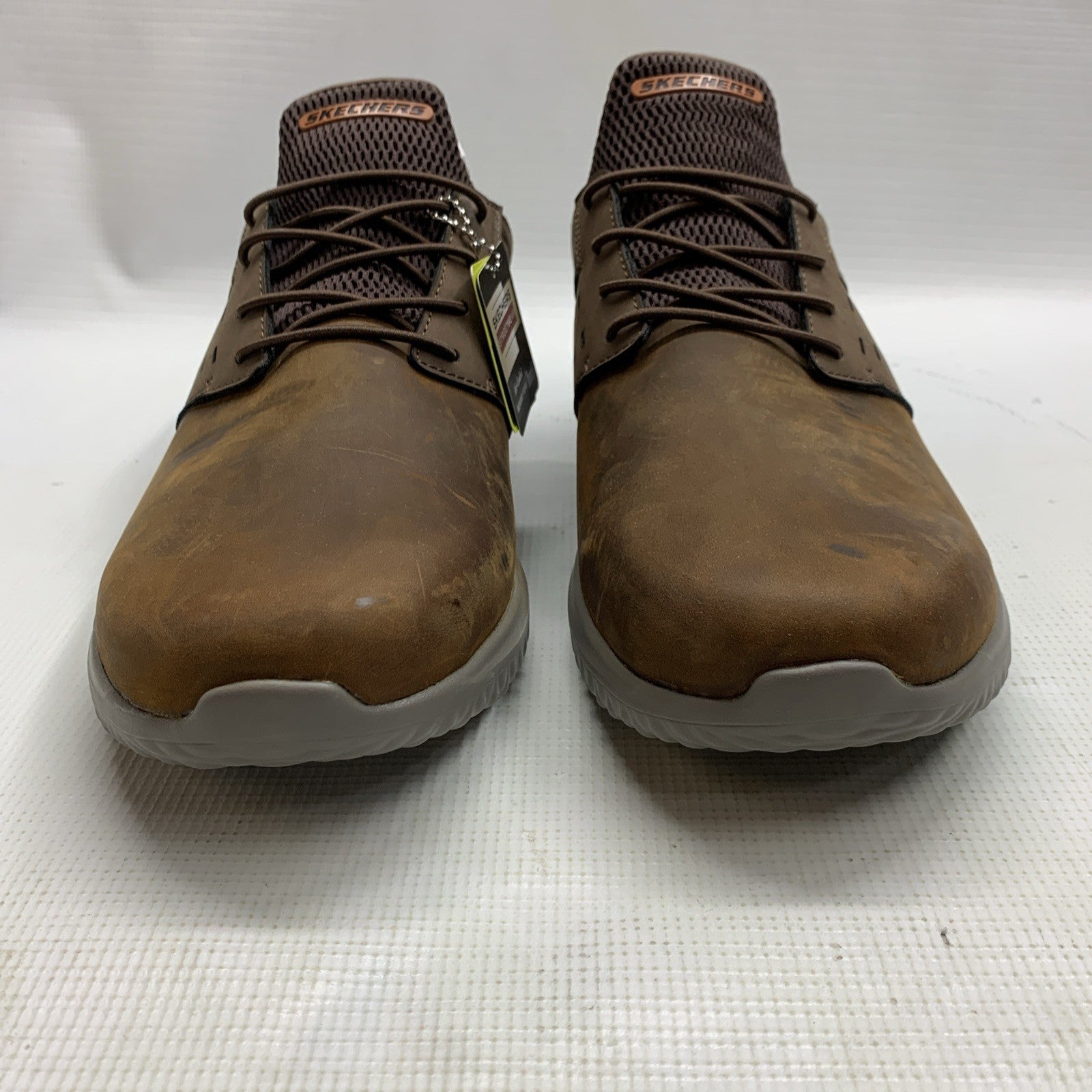 Skechers Streetwear Mens Delson 3.0 Ezra Slip on Shoe Dark Brown Size 12 Lace-up