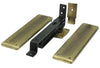 Deltana DASH95U5 Double Action Solid Brass Spring Hinge w/Solid Brass Cover Plat