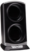 Diplomat Double Metallic Silver / Black Watch Winder with Built In IC Timer