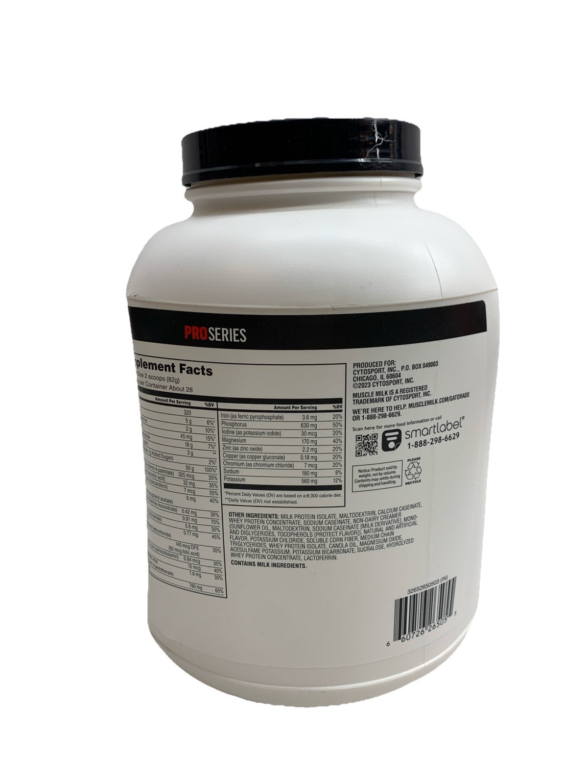 MuscleMilk Pro Series Protein Powder Supplement Intense Vanilla 5Lbs 50G Protein