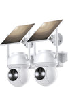 2pk WiFi Solar Camera Wireless Outdoor 2K Solar Battery Security Camera System