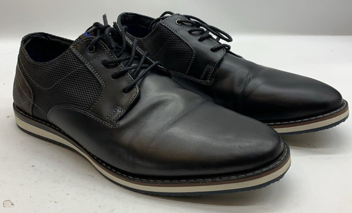 Nunn Bush Oxford Leather Dress Shoes, Men's Size 8D Black Lace-up Formal Attire