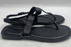 Aerosoles Women's Cherry Flat Sandal Black Size 8.5 Buckle Slip On Ankle strap