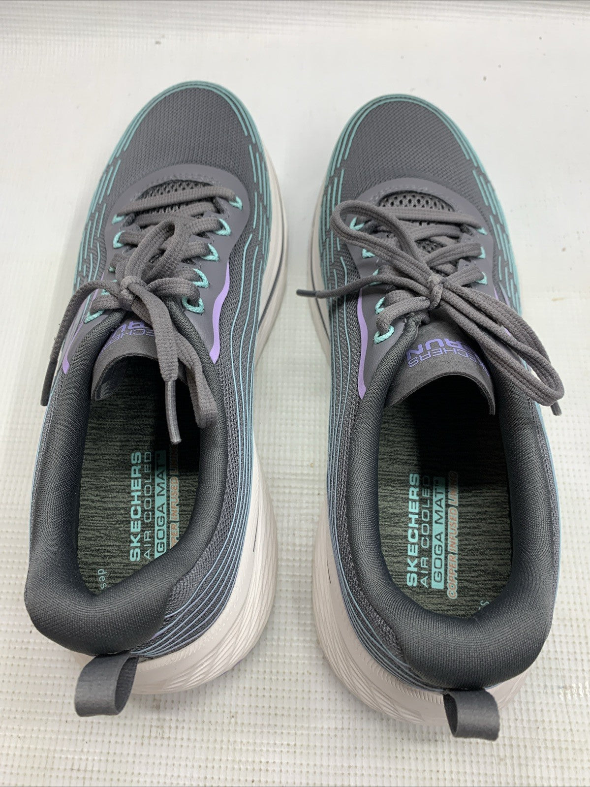 Skechers Max Cushioning Elite 2.0 Sneaker Women Size 9 Gray Copper Infused Shoes