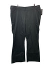 Dickies Women's Slim Fit Bootcut Long Pants Black Size 18R HTW241 Stretch Fabric