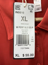 adidas Women's Solid Performance Short Sleeve Polo Shirt Size XL Collared Red