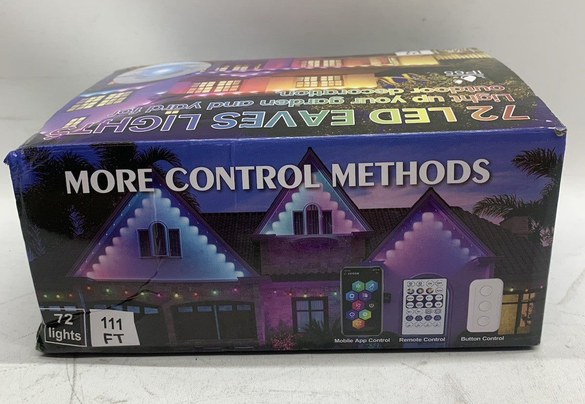 Permanent Outdoor Lights 111ft Christmas Lights RGB 24V 1.5A 33W with 72 Lights
