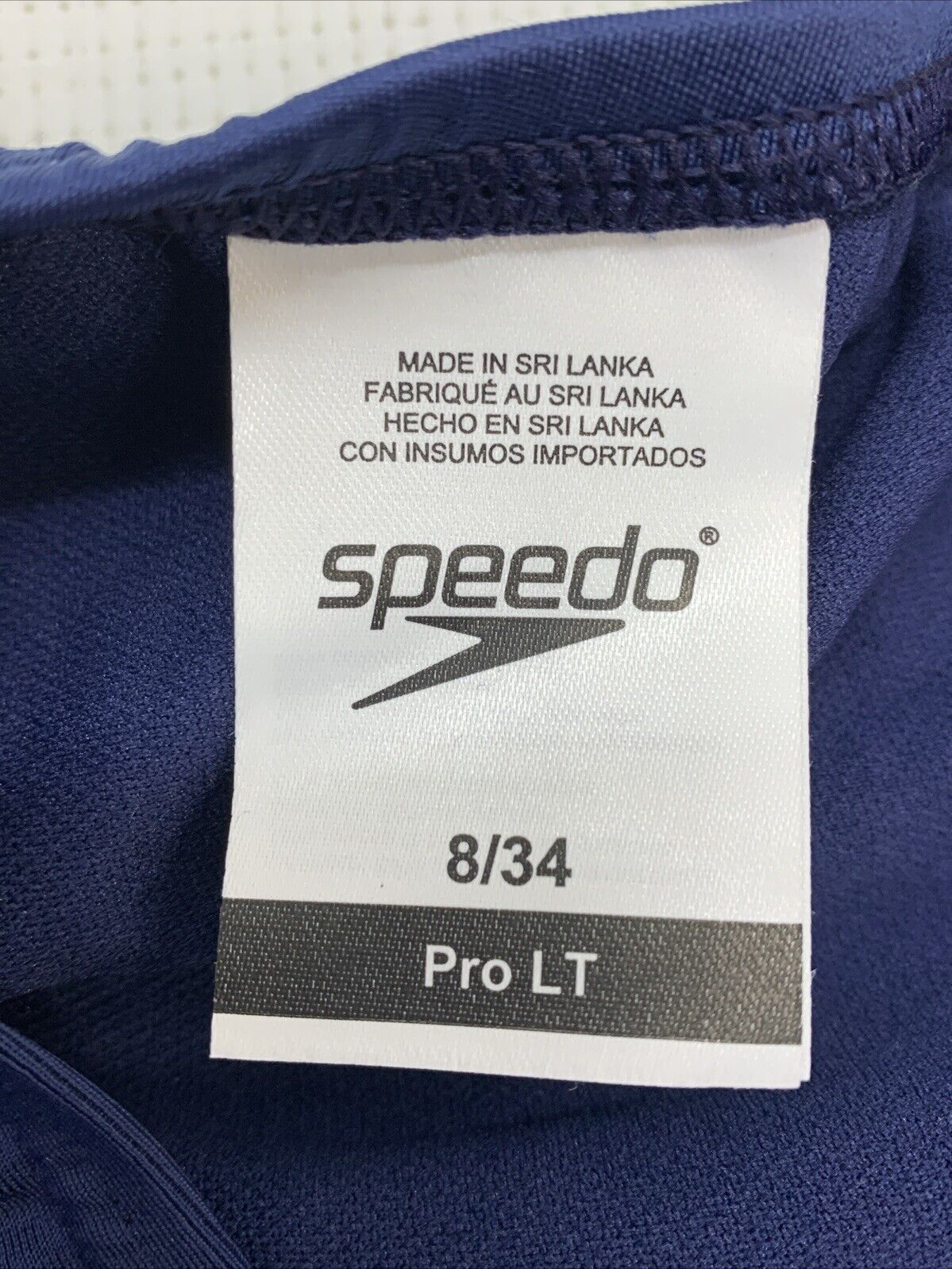 Speedo Women's ProLT Super Pro One Piece Swimsuit Solid Blue Size 8/34 Swimwear