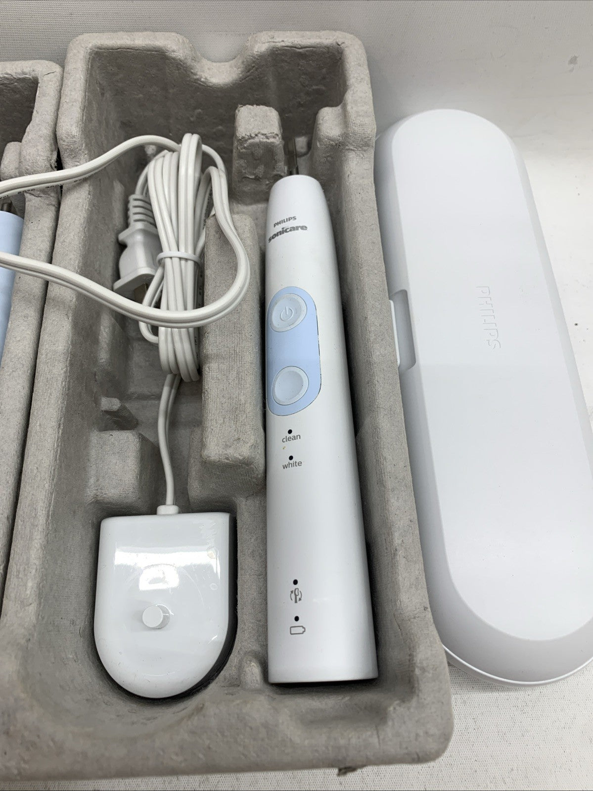 Philips Sonicare Optimal Clean Sonic Rechargeable Toothbrush HX6829/70 - 2 Pack