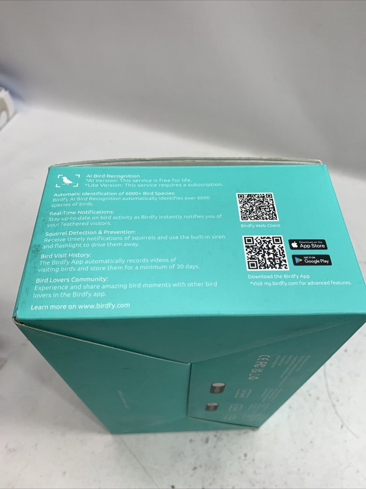 Birdfy Cam & Solar Panel for Outdoors FHD Camera Birdwatching/Security Camera