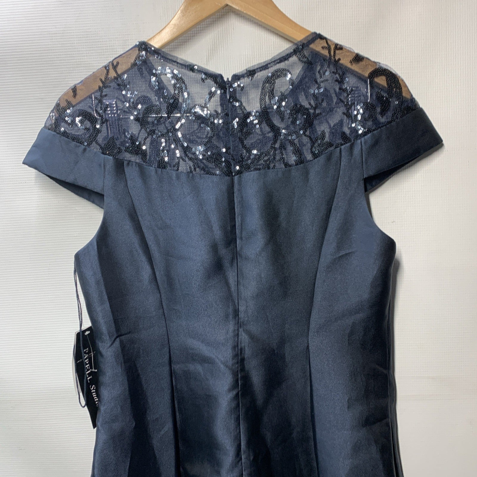 Adrianna Papell Women's Studio Mikado Short Dress Wedding Formal Party Size 8