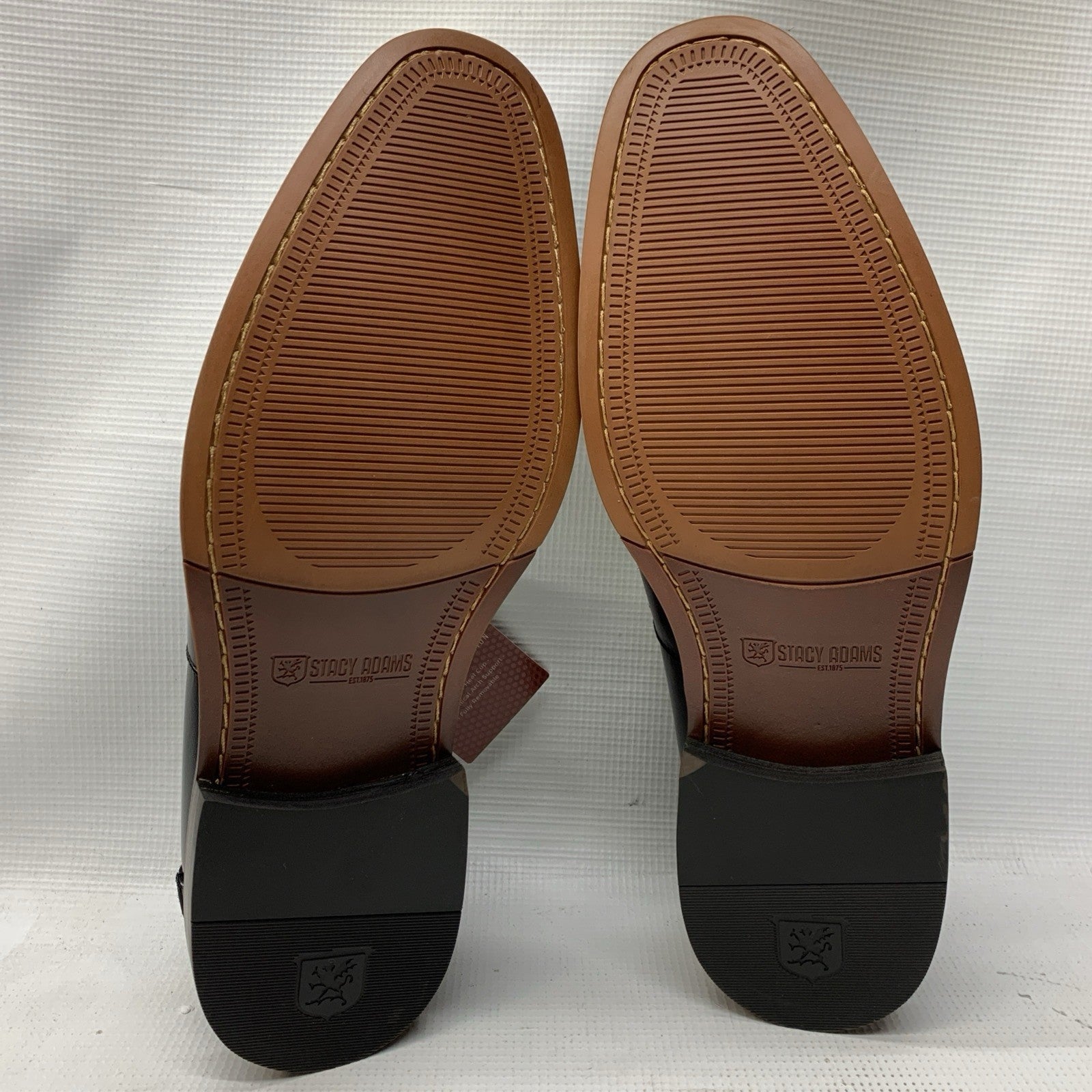 Stacy Adams Marlowe 25550 Shoes Men 12W Black Moc Toe Loafers Leather Slip On