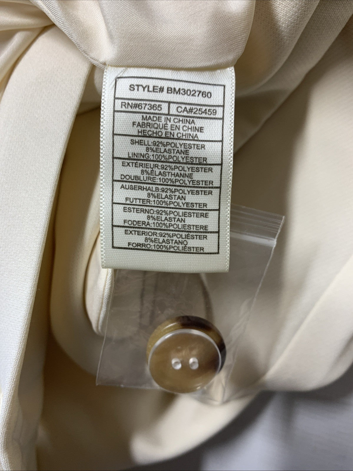 Steve Madden Women's Pristine Double-Breasted Isabella Blazer Size S Long Sleeve