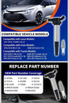 RARAYC Ignition Coil Pack Leak-proof EMI/RFI & Double Iridium Spark Plugs 4 Pack
