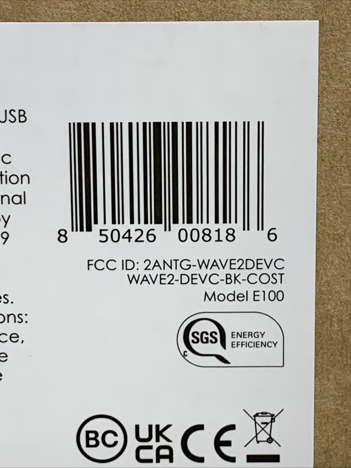 Embr E100 Wave 2 Black Thermal Wristband Rechargeable Bracelet Night Sweats