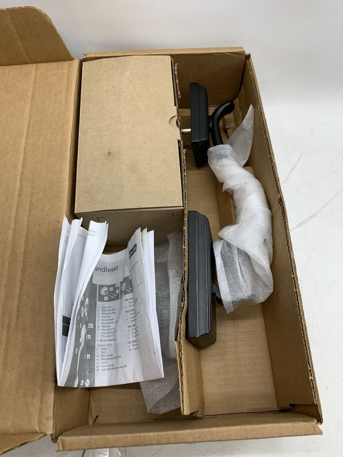 SCHLAGE Entrance Handleset F-Series F60 ADD 716 ACC 12-326 with Accent Lever