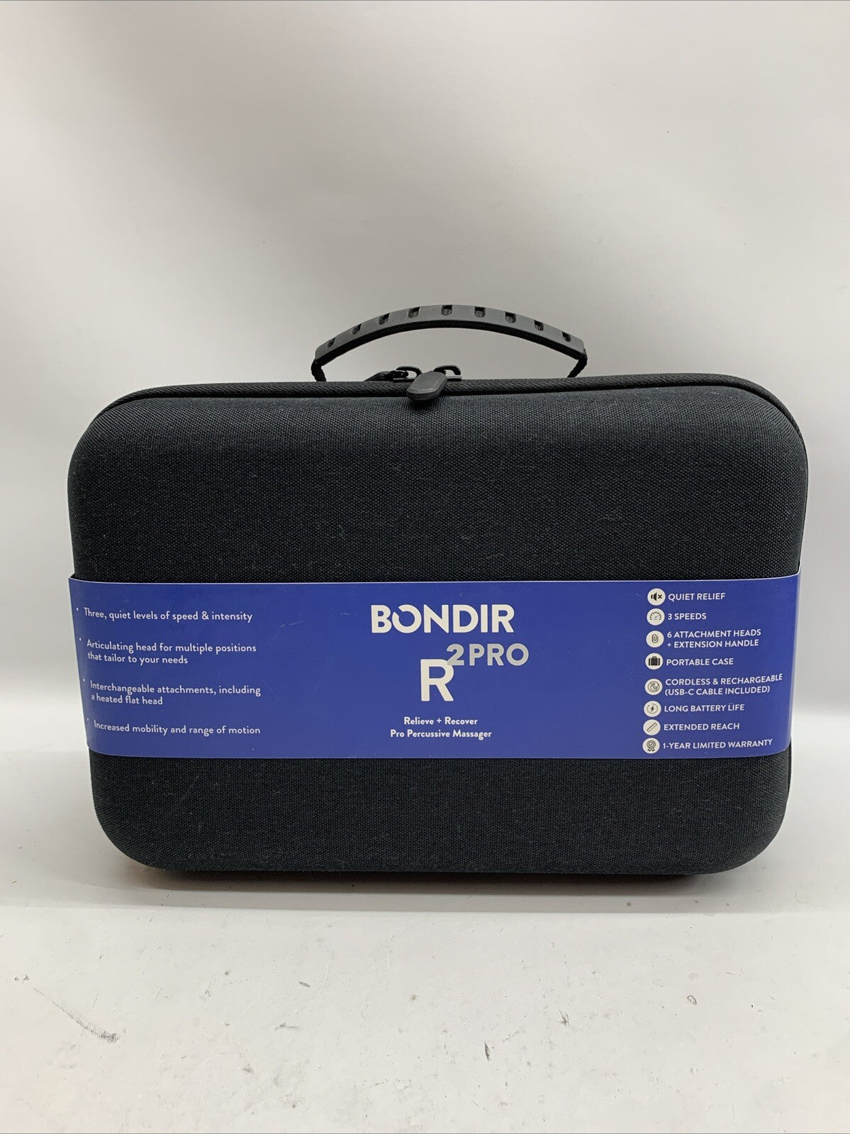 BONDIR R2 Pro Relieve + Recover Portable Percussive Massager Professional Grade