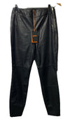 Hugo Boss Women's Taskin High Waist Long Pants Slim w/Side Zip Size 4 Black