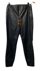 Hugo Boss Women's Taskin High Waist Long Pants Slim w/Side Zip Size 4 Black