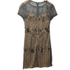 Adrianna Papell Womens Beaded Short Dress Party Cocktail Special Occasion Size 2