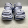 Crocs Classic Mega Crush Platform Sandal White Blue Unisex-Adult Women 9 Men's 7