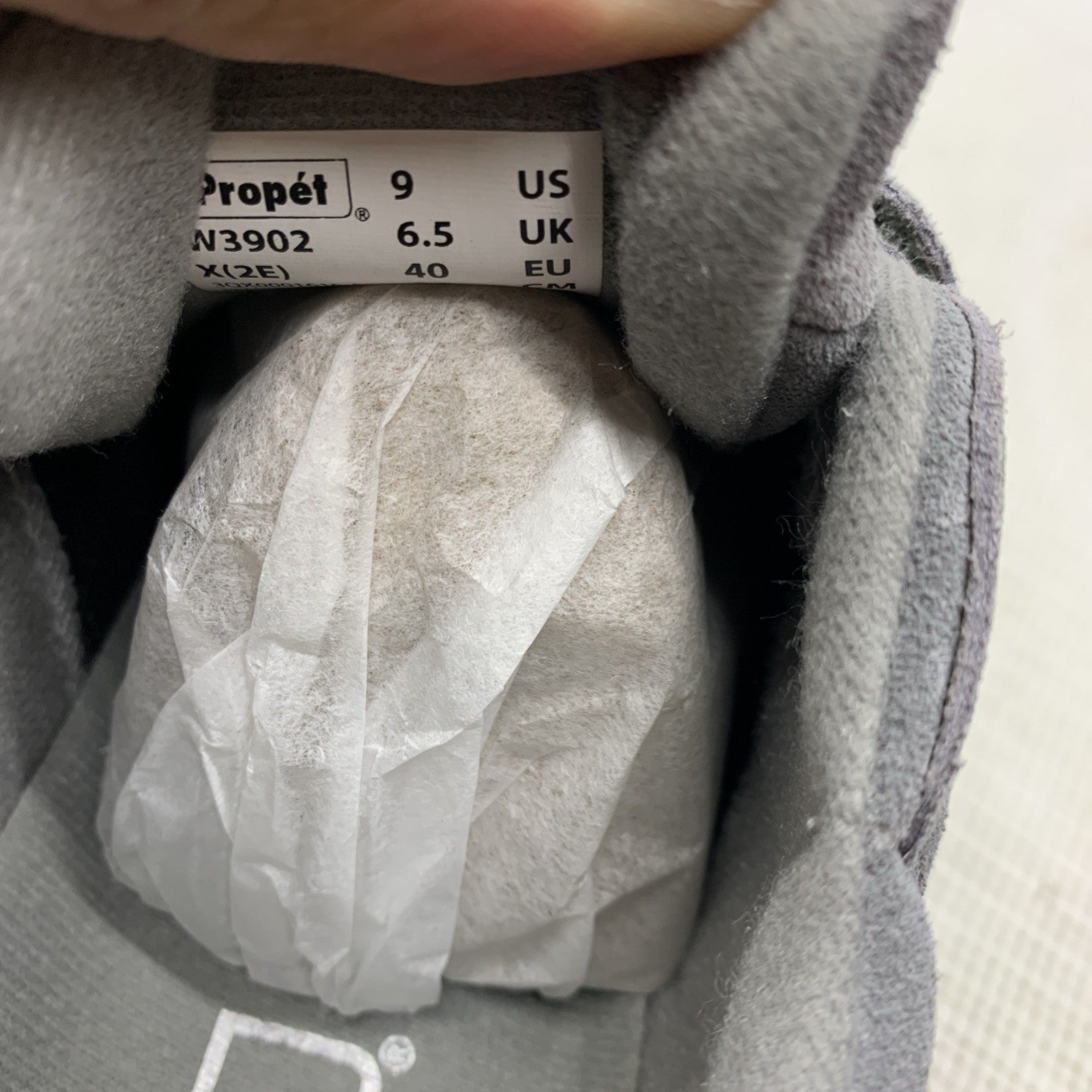 Propet Tourwalker Strap Women's Walking Shoes Gray Sneaker W3902 Size 9x(2E)