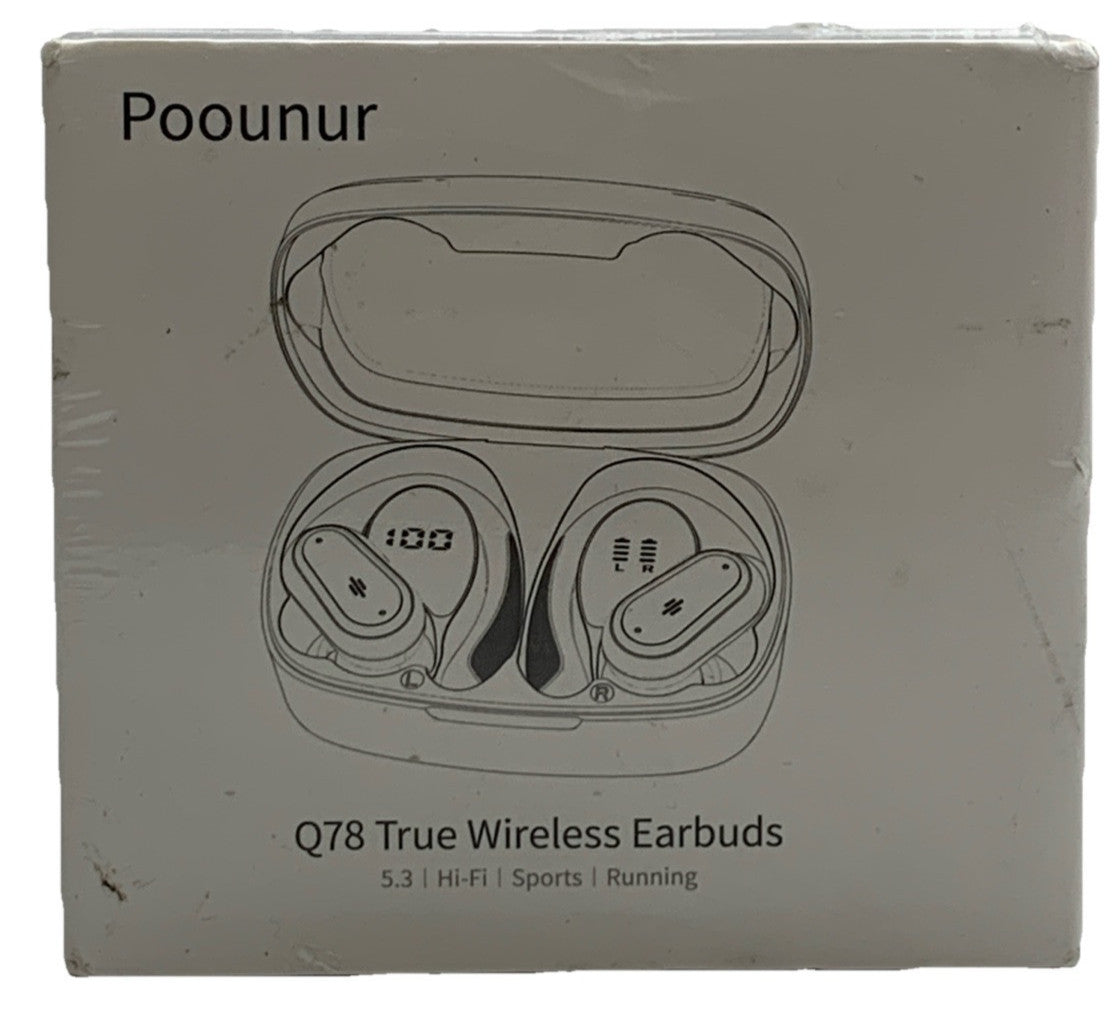 Poounar Q78 True Wireless Sport earbuds Black 5.3 Hi-Fi Sports Running 10~10dbm
